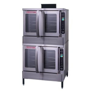 015-DFG100ESDBLLP Double Full Size Liquid Propane Gas Convection Oven - 90,000 BTU