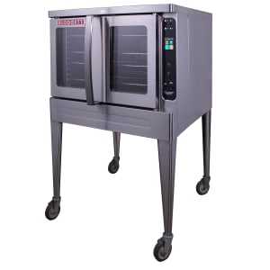 015-DFG200ESSNGLNG Bakery Depth Single Full Size Natural Gas Convection Oven - 50,000 BTU