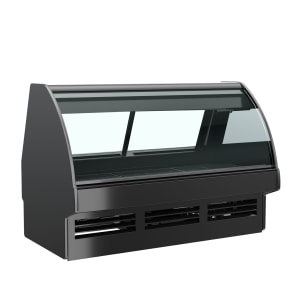 529-GMG4BLK 51" Full Service Deli Case w/ Curved Glass - (1) Level, 110-120v