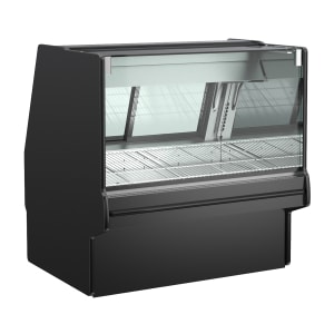 529-GMGV4BLK 48 3/4" Full Service Deli Case w/ Straight Glass - (1) Level, 110-120v