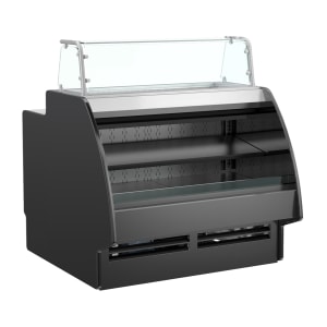 529-GP641RRBLK 75 3/8" Fusion® Horizontal Open Air Cooler w/ (2) Levels, 110-120v