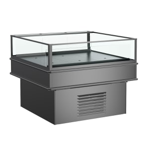 529-MI46RBLK 74 1/8" Oasis® Horizontal Island Open Air Cooler w/ (1) Level, 208-240v