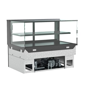 529-NE3620RSV 35 3/4" Reveal® Countertop Refrigerated Display Case - (2) Levels