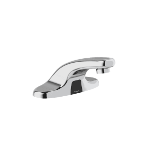 568-3365330BT Optima® Deck Mount Electronic Faucet - 4" Centers, Fixed Spout, Hardwired, Chrome