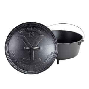 261-L12DCOYW 8 qt Yellowstone Cast Iron Dutch Oven, Power Y