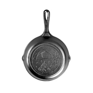 261-L5SKWND 8" Round Wanderlust Cast Iron Skillet, Tent