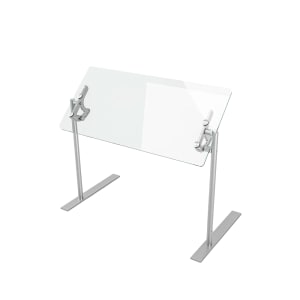 315-VG3P30 30" Portable Food Shield - Free-Standing, Adjustable, Glass/Aluminum
