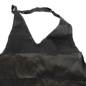 094-VNA3840BK Blended Twill Tuxedo V-Neck Apron, 30 x 40", Pockets, Black