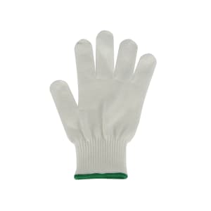 037-83503 Medium Cut Resistant Glove - Blended Material, White w/ Green Wrist Band