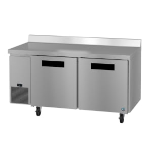 440-WLF67B 67" Steelheart Worktop Freezer w/ (2) Sections & (2) Doors, 115v