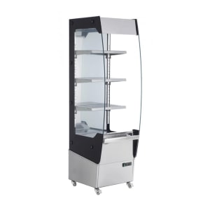 390-39537 19 2/5" Self Service Floor Model Heated Display Case - (3) Shelves, 220v