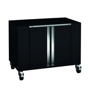 481-9SRLBLK 38"W Mobile Base Cabinet for MasterFlame 975-2G & 975-4G, Black