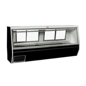 367-SCCMS34N8BELED 96" Full Service Red Meat Case w/ Straight Glass - (1) Level, 115v