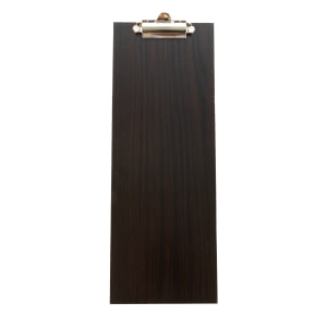 166-CB4 Clipboard Menu Holder - 4 1/2x12 1/2" Espresso