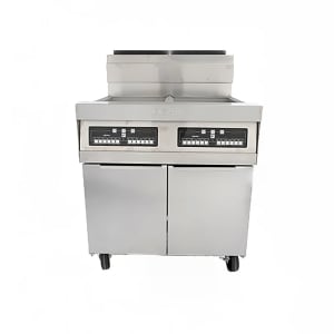 006-2PRG50TNG Gas Fryer - (2) 50 lb Vats, Floor Model, Natural Gas
