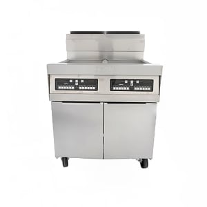 006-3PRG50TNG Gas Fryer - (3) 50 lb Vats, Floor Model, Natural Gas