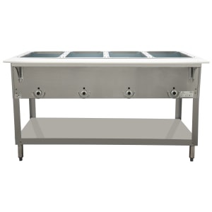 212-E304120 58 3/8" Hot Food Table w/ (4) Wells & Cutting Board, 120v