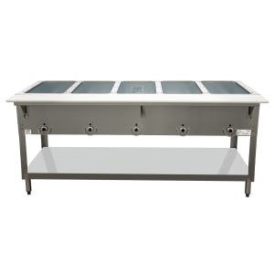 212-E305SW240 72 3/8" Hot Food Table w/ (5) Wells & Cutting Board, 240v/1ph
