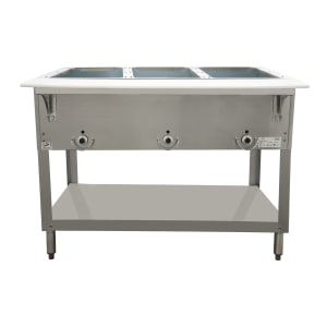 212-E303SW120 44 3/8" Hot Food Table w/ (3) Wells & Cutting Board, 120v