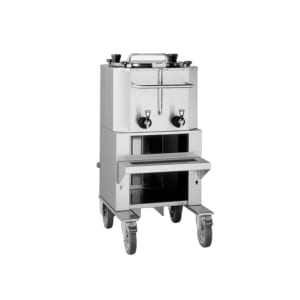766-D021 18 gal LUXUS® Thermal Coffee Dispenser w/ Cart, Stainless Steel