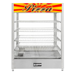 013-DRP4 22 3/8" Heated Pizza Merchandiser w/ 4 Levels, 120v