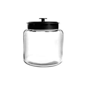 075-96711 64 oz Mini Montana Jar w/ Black Metal Cover