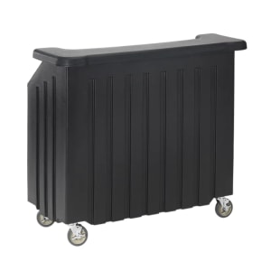 144-BAR540DS670 54" Cambar® Portable Bar - 100 lb Ice Sink, Speed Rail, Black/Coal
