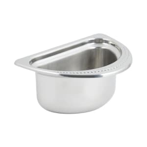 017-5402 1/2 Oval Food Pan, 4 1/2" Deep, Laurel, Stainless