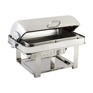 017-12004CH Full Size Chafer w/ Roll-top Lid & Chafing Fuel Heat