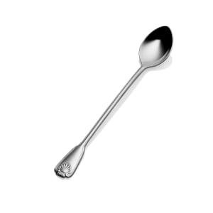 017-S2002 7 6/9" Iced Tea Spoon with 18/10 Stainless Grade, Shell Pattern