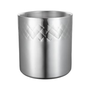 017-9321DI 3 gal Cold Wave Ice Cream Container - Triple Wall, Stainless