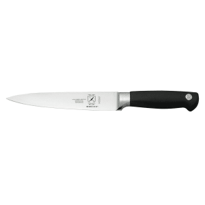 132-M20307 7" Flexible Fillet Knife w/ Black Non-Slip Santoprene® Handle, High-Carbon German Steel