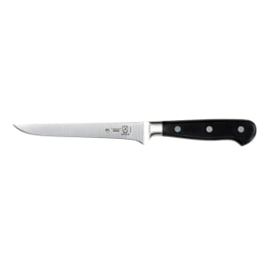 132-M23550 6" Stiff Boning Knife - Black Ergonomic Delrin® Handle, High-Carbon German Steel