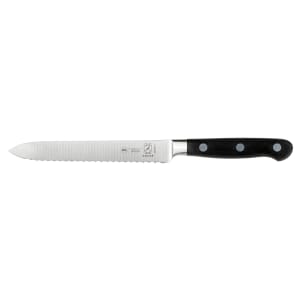 132-M23610 5" Tomato Knife w/ Black Ergonomic Delrin® Handle, High-Carbon German Steel