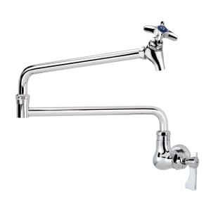 381-16182L Splash Mount Pot Filler Faucet w/ 24" Double Jointed Swing Nozzle