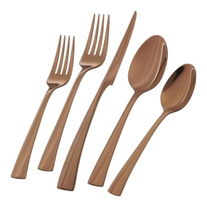 901-22769420 20 Piece Bellasera Rose Gold Flatware Set, 18/10 Stainless Steel