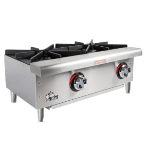 062-602HWF 24" Gas Hotplate w/ (2) Burners & Manual Controls, Convertible