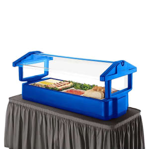 144-5FBRTT186 50 1/16" Cold Food Bar - (4) Pan Capacity, Table Top, Navy Blue