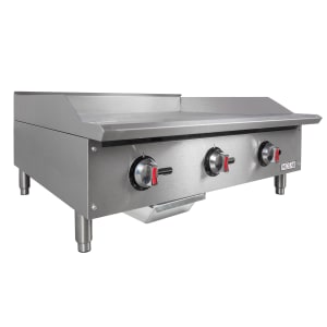 734-MGR36T 36" Gas Griddle w/ Thermostatic Controls - 3/4" Steel Plate, Convertible
