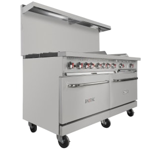 734-MR10G24CS 60" 6 Burner Gas Range w/ Griddle - Standard Oven, Convertible