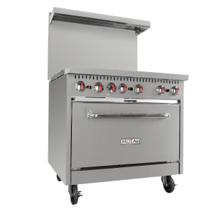 734-MR6CS 36" 6 Burner Gas Range - Standard Oven, Convertible