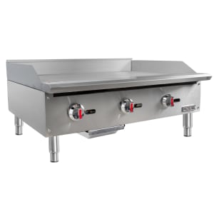 734-MGR36 36" Gas Griddle w/ Manual Controls - 3/4" Steel Plate, Convertible