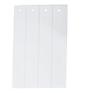 583-CZN8PR804PK 80" Curtronizer® Replacement Strips - 8" Wide Strips, PVC