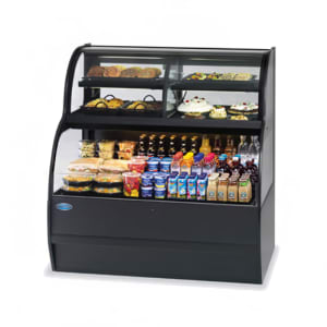 204-SSRC5052230 50" Horizontal Open Air Cooler & Prep Table w/ (5) Levels, 208-240v/1ph