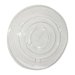 538-EPETFL32 Flat Lid for 32 oz PET Cups - Plastic, Clear