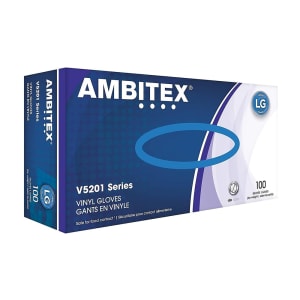 809-VXL5201 AMBITEX® General Purpose Vinyl Gloves - Powder Free, X-Large