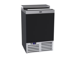 381-MC24B 1 Section Glass Chiller w/ 95 Mug Capacity, Black, 115v