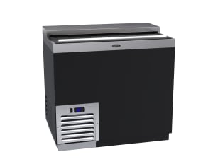 381-MC36B 1 Section Glass Chiller w/ 165 Mug Capacity, Black, 115v