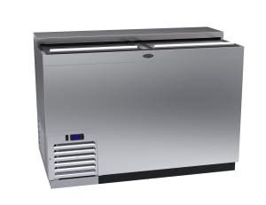 381-MC48S 2 Section Glass Chiller w/ 240 Mug Capacity, Stainless, 115v