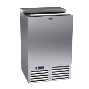 381-BC24SS 24" Forced Air Bottle Cooler - Holds (120) 12 oz Bottles, Stainless, 115v